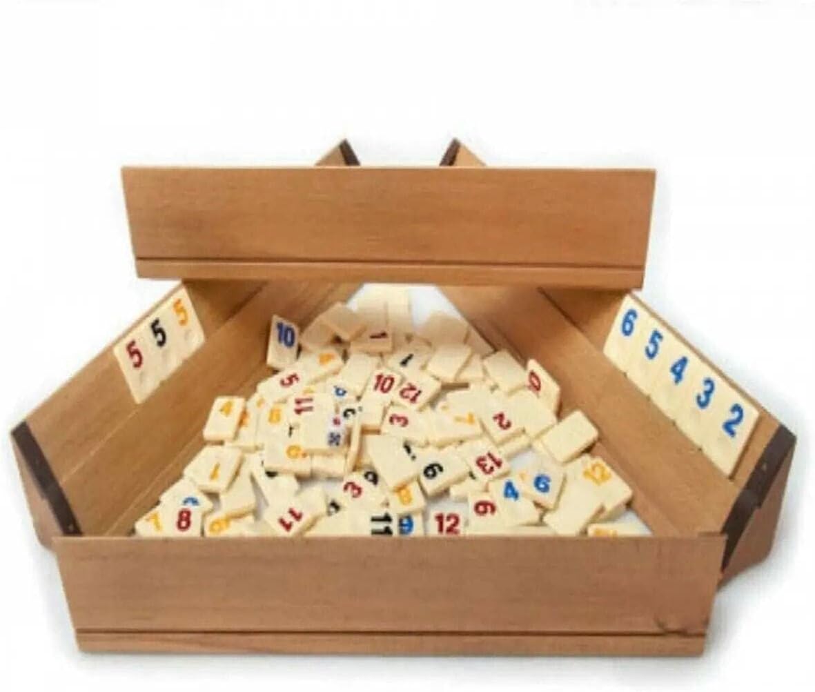 Ağaç Okey Takımı Orta Boy Kaliteli Okey Oyun Takımı Sedef