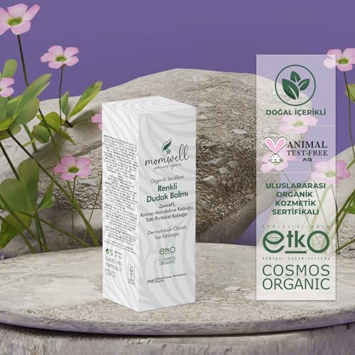 Momwell Organik Kırmızı Renkli Dudak Balmı Stick 5 Ml