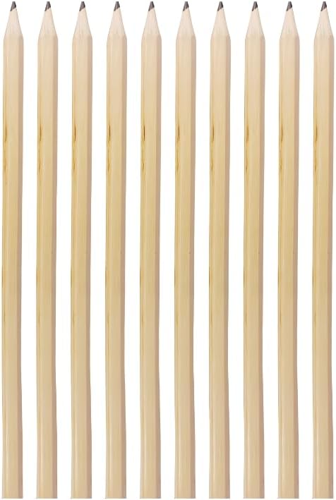 Naturel Altıgen Kurşun Kalem Seti, 10 Adet