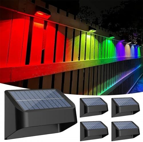 Güneş Enerjili 8 Renk Geçişli Duvar Aydınlatma (4 Adet) / GT-SL16