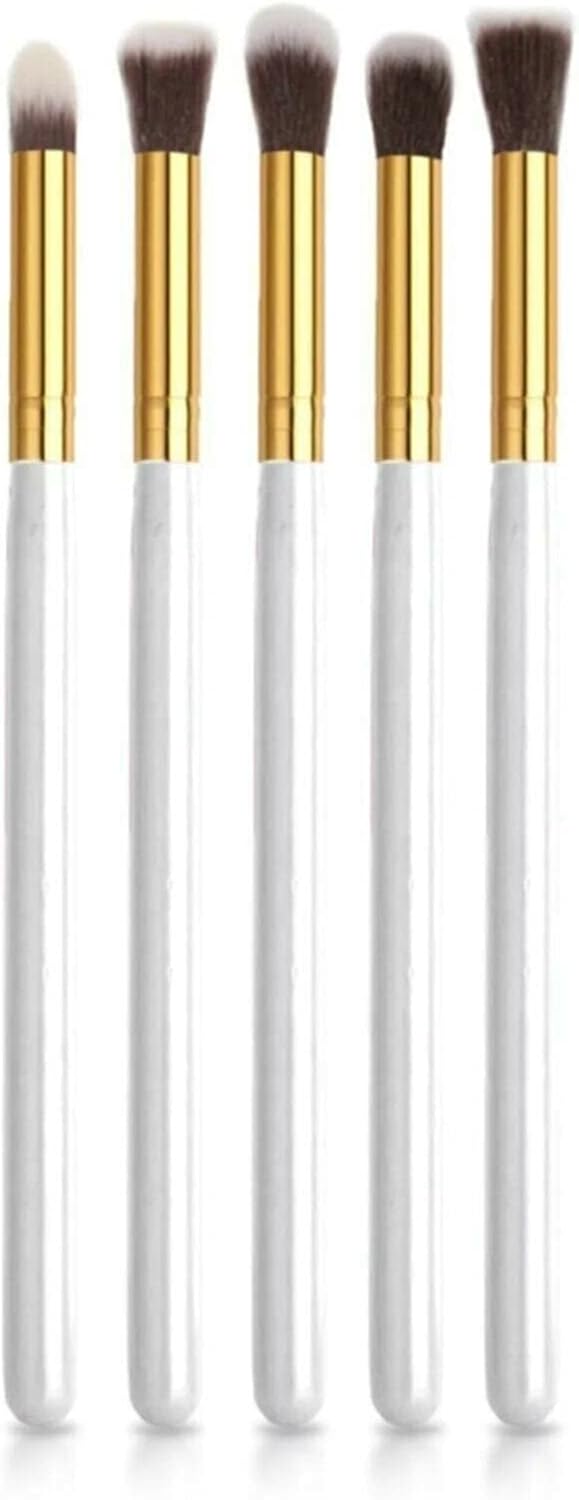 Beyaz Renk 5 Adet Makyaj Fırçası