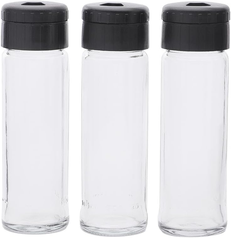 6lı Lina Tuzluk Biberlik Ayaralanabilir Kapaklı Cam Tuzluk Beyaz