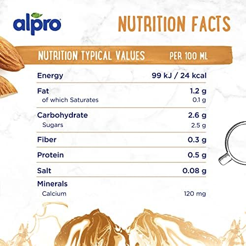 Alpro Barista Badem Sütü 1 L Vegan Laktozsuz Bitkisel Bazlı