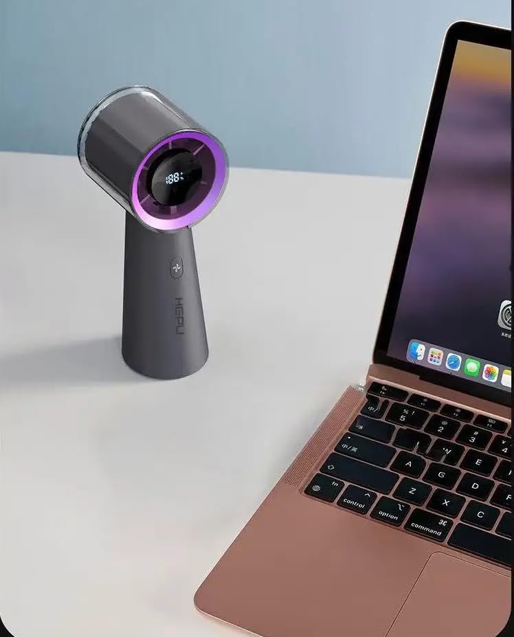 El Tipi USB Şarjlı Püskürtmeli Mini Fan Turbo Yüksek Hızlı Fan