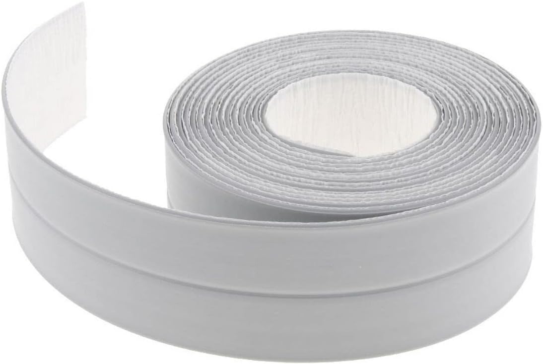 -Gri Su Sızdırmaz Bant Lavabo Küvet Kenar Bandı (3.2m)