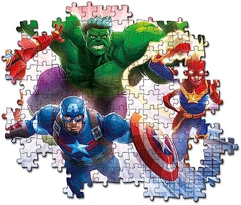 - 104 Parça Glowing Lights Puzzle - Avengers