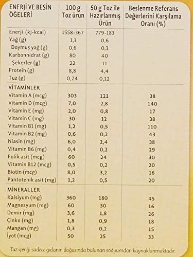 Arı Mama Pirinç Unu 12 Vitaminli 6 Mineralli Sütlü Ballı İrmikli 200 Gr