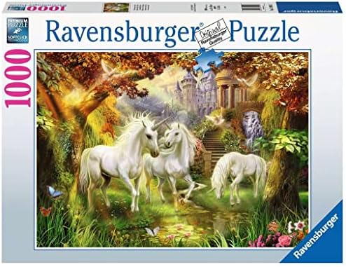 1000 Parça Sonbaharda Tek Boynuzlu Atlar Yetişkin Puzzle
