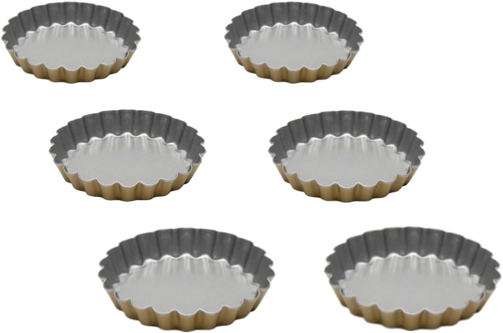 Anto Mini 6'lı Tart Kalıbı Silver 12 Santimetre