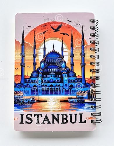 Mia Simli Defter İstanbul A5 Yeni Yıl Çizgisiz Spiralli 14x21 cm Sultanahmet