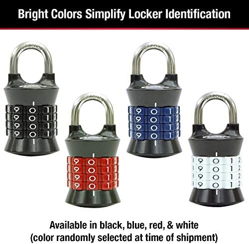 1535D Locker Set Kendi Kombinasyonunuzu Asma Kilit, 1 Paket, Renkler Değişebilir