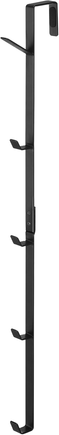 7646 Kapı Üstü Kancalar - Dikey Asma Palto Rafı, Siyah