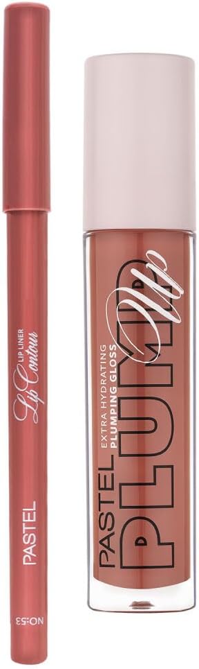 Pastel Profashion Plumping Gloss 205 + Pastel Lip Contour Liner Dudak Parlatıcı 53