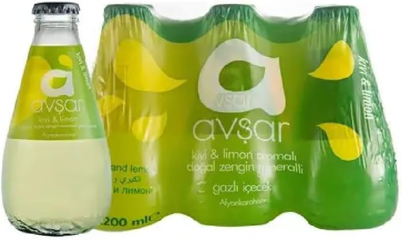 Avşar Kivi ve Limon Aromalı Maden Suyu 200 ml 6'lı
