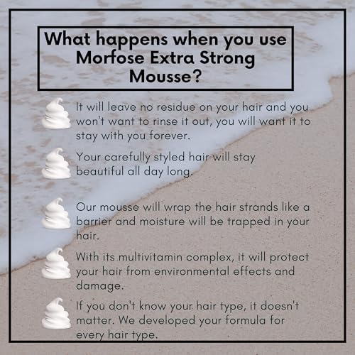 MORFOSE Saç Köpüğü Ultra Strong 200 Ml. (Siyah) 1 Paket (1 x 1 Adet)