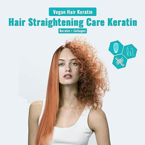 VIEJO Vegan Hair Keratin - Acacia Collagen - Hair Straightening Care Keratin, Protects Hair from External Factors, Nourishing, Repairing, Vitality and Shine