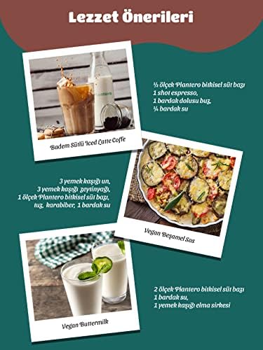 Plantero Fındık Sütü Konsantresi (250Gr,%100 Fındık, Şekersiz, 6 Litre Süt)