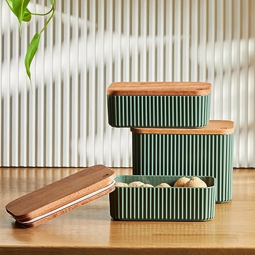 Massimo 3'lü Saklama Kabı Seti, Yeşil