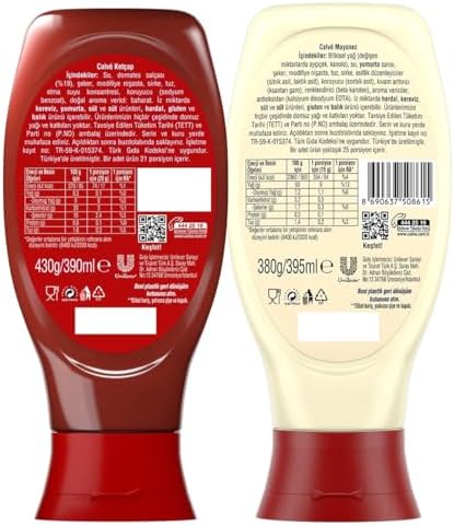 Calve Ketçap Mayonez Orta Set 810 g