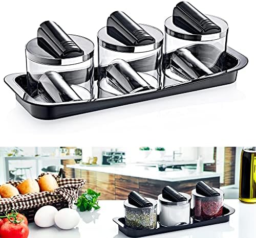 Favori 3'lü Baharatlık Seti, Lüx Standlı üçlü Baharatlık | Mutfakta Şıklığı ve Düzeni Bir Arada Sunan Favori 3'lü Set - Lüks Standıyla Pratik Kullanım!