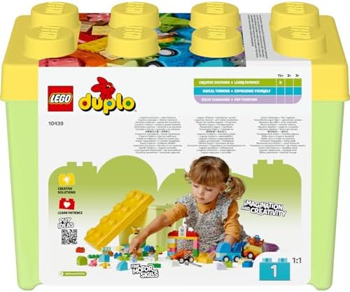 Arabalar ve Kamyonlar Yapım Parçası Kutusu 10439 – 1.5 Yaş ve Üzeri Kız ve Erkek Çocuklar için Eğitici Hediye Fikri, Araç İçeren Yaratıcı Eğlenceli Oyuncak Yapım Seti (80 Parça)