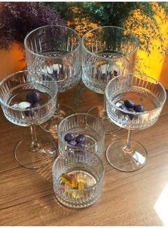 12 Parça Kokteyl Bardağı Çerezlik Kase Sunum Tatlı Seti