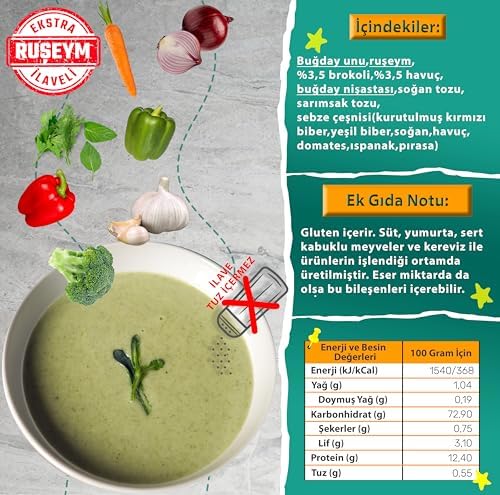 makarna lütfen! Brokoli Ve Havuçlu Sebze Çorbası +8 ay, 50 Gr