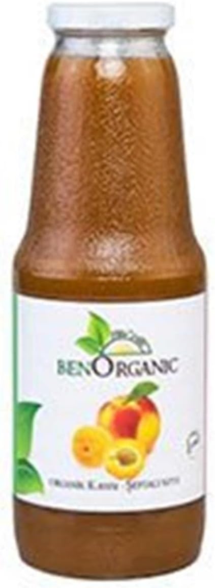 BenOrganic Şeftali Kayısı Elma Suyu 940 ml Cam Şişe