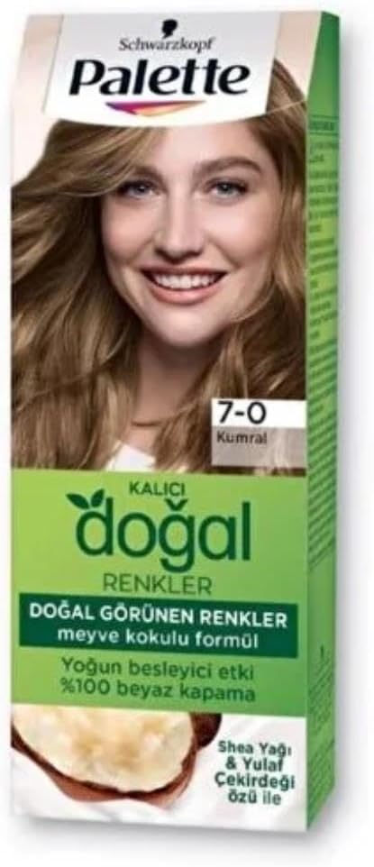 Palette Kalıcı Doğal Renkler 7-0 Kumral Shea Yağı & Yulaf Çekirdeği Özlü Saç Boyası