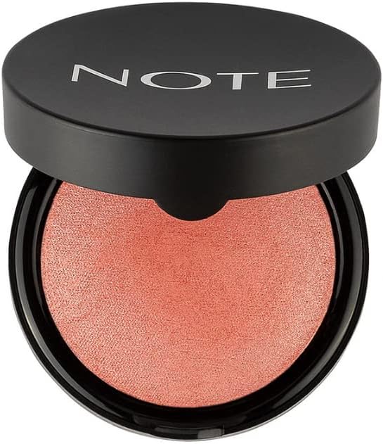 Note Baked Blusher 06 Hot Rose Işıltılı Fırınlanmış Toz Allık