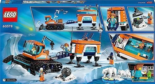 City Kutup Keşif Kamyonu ve Mobil Laboratuvarı 60378-9 Yaş ve Üzeri Çocuklar için Yaratıcı Oyuncak Yapım Seti