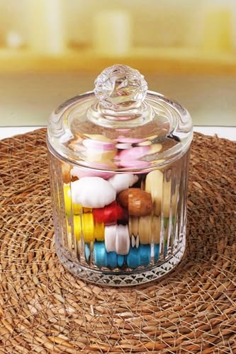 Lüx Kristal Büyük Cam Şekerlik & Cam Lokumluk, Kesme Cam Lüx Şekerlik 13cm*7.8cm - 06638