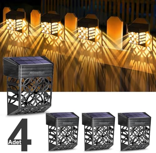 Güneş Enerjili Duvar ve Çit LED Aydınlatma 4 Adet/GT-SL22