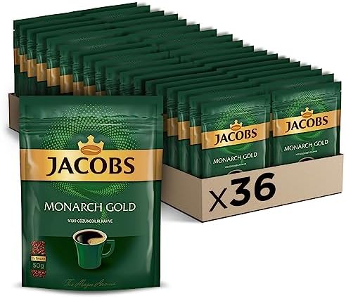 Jacobs Monarch Gold 50 gr Granül Kahve x 36 Paket