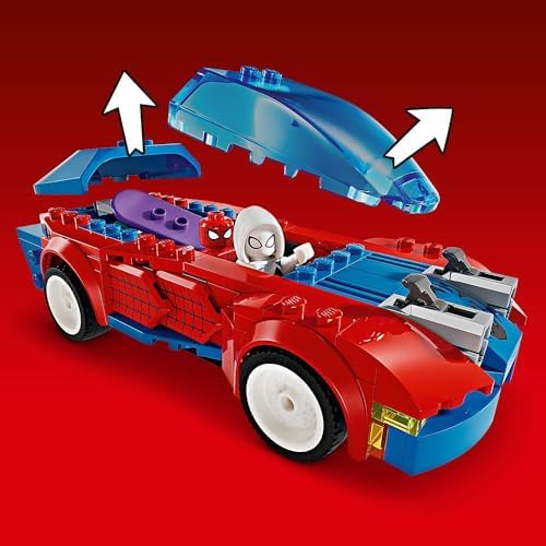 | Örümcek Adam Yarış Arabası ve Venom Green Goblin 76279 – 7 Yaş ve Üzeri Kız ve Erkek Çocuklar için Spidey Minifigürü İçeren Oyuncak Yapım Seti, Doğum Günü Hediyesi Fikri (227 Parça)