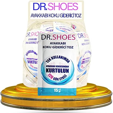 DR.SHOES 5 Adet Ayak Koku Giderici - Ayakkabı Koku Giderici Toz 120 Gün Etkili - DR.SHOES ile Ayak Kokusuna Elveda Deyin