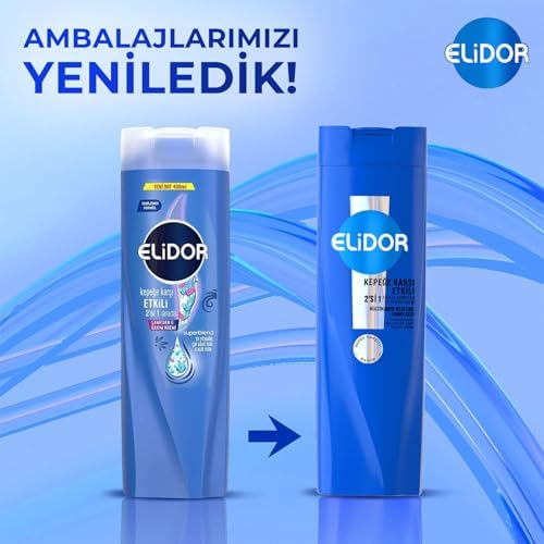 Elidor Şampuan ve Saç Bakım Kremi Kepeğe Karşı Etkili 400 ml
