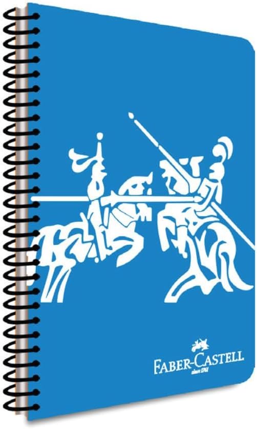 PP Kapak Knights Canlı Spiralli Defter 140 Yaprak Kareli