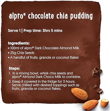 Alpro Badem Bitter Çikolata İçeceği 1000 ml