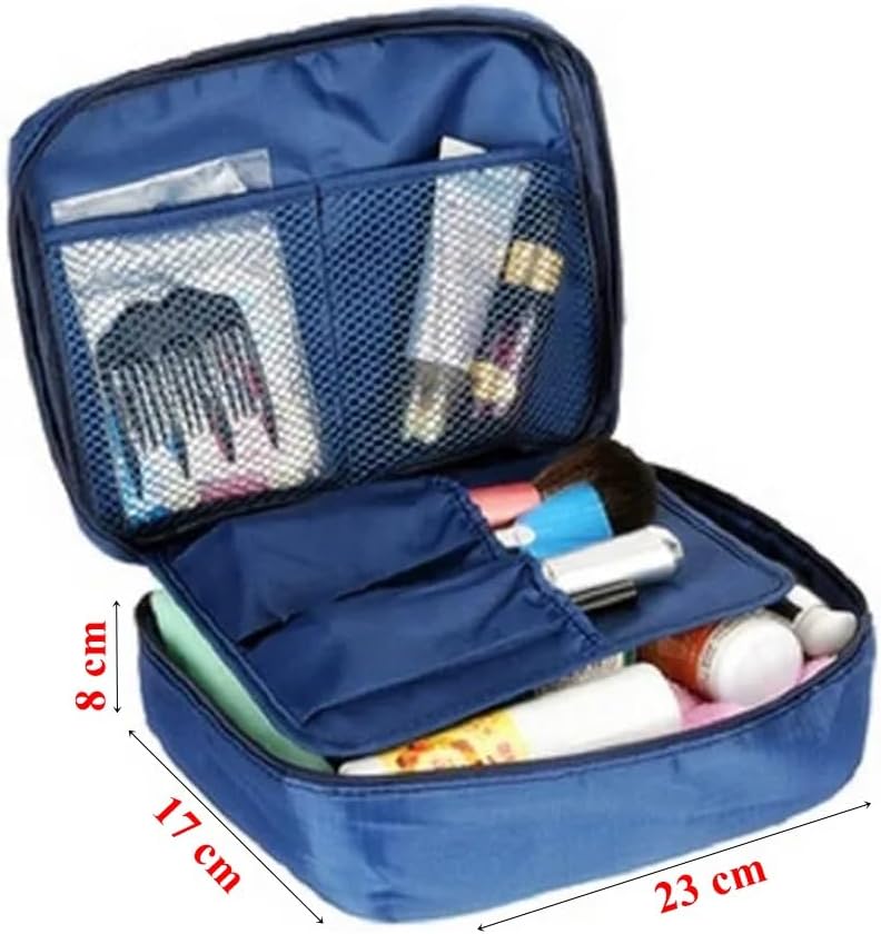 Ecoform Su Geçirmez Organizer Seyahat Kozmetik Makyaj Çantası Lacivert