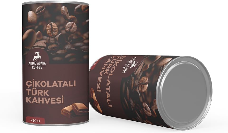 Addis Ababa Coffee - Çikolatalı Türk Kahvesi, Aromalı Türk Kahvesi 250 gr