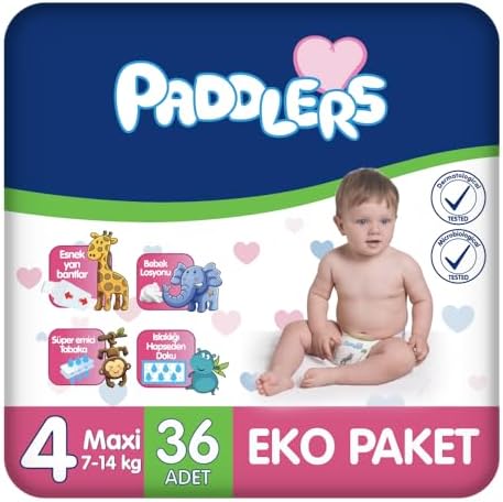 Paddlers 4 Numara Maxi 36 Adet (7-14 Kg) Eko Paket