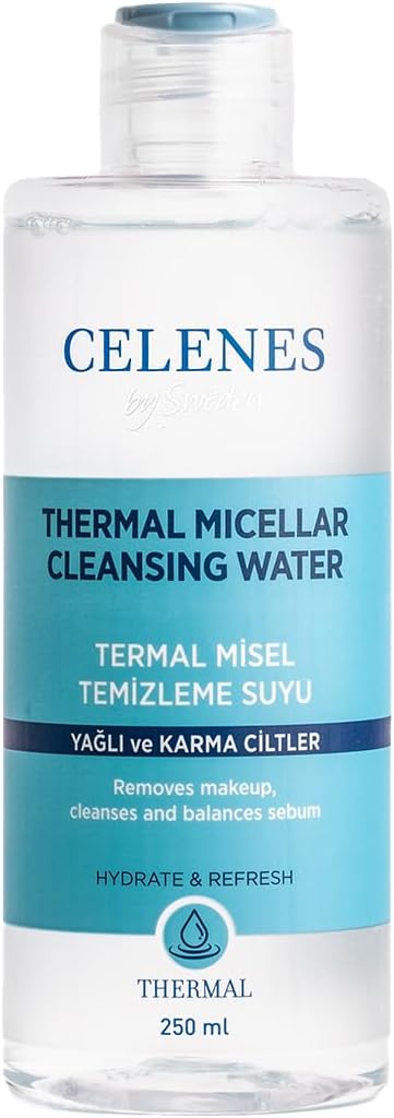 Celenes Thermal Misel Temızleme Suyu Yağlı ve Karma Ciltler (250 ml)