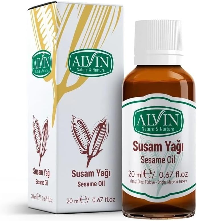 Alvin Susam Yağı, Soğuk Sıkım,Yüzde Yüz Saf ve Doğal, 20 ml