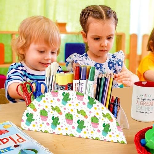 Ahşap Kaktüs Masaüstü Kalemlik Kalem Kutusu Organizer