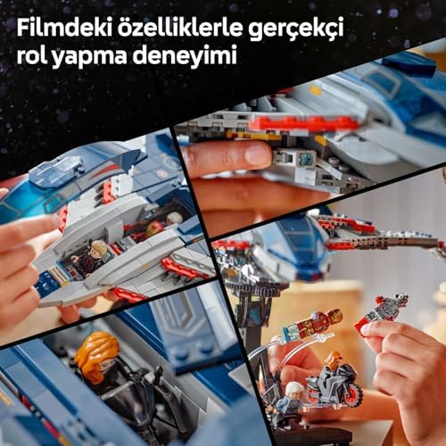 ǀ Avengers: Ultron Çağı Quinjet 76325 – 12 Yaş ve Üzeri Süper Kahraman Seven Çocuklar için Koleksiyonluk Uçağı Oyuncak Yapım Seti, Süper Kahraman Aksiyonu (1131 Parça)