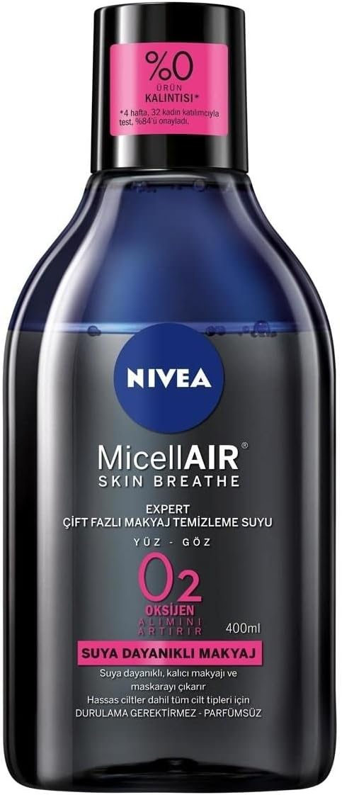 NIVEA Face Make Up Expert Çift Fazlı Micellar Makyaj Temizleme Suyu (400 ml)
