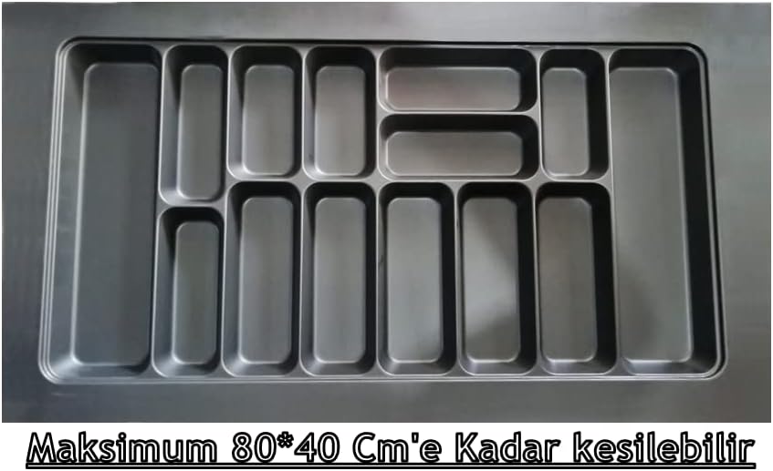 85x49 Cm. 14 Gözlü Çekmece Içi Kaşıklık 80 * 40 Cm'e Kadar Kesebilirsiniz