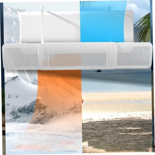 Delikli Ayarlanabilir Klima Hava Yönlendirici Aparatı ve Siperliği - 56-92 cm Ayarlanabilir Split Klima Aparatı