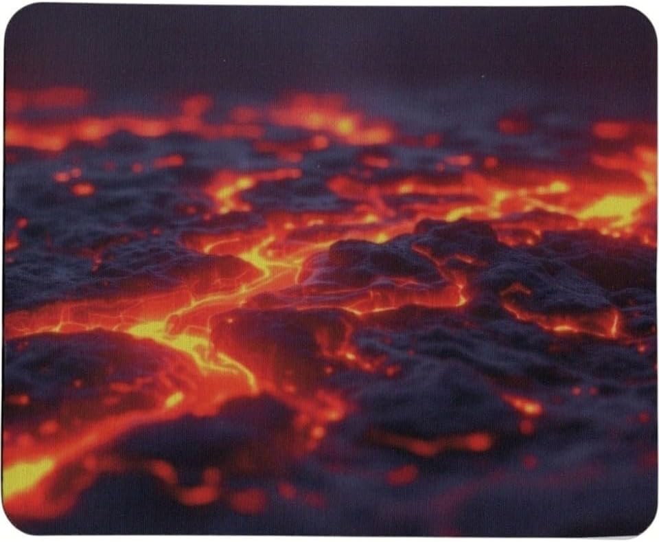 Baskılı Desenli Renkli Tip Kaymaz Taban Optik Bilgisayar Notebook Mouse Pad Maus Pad (Magma)